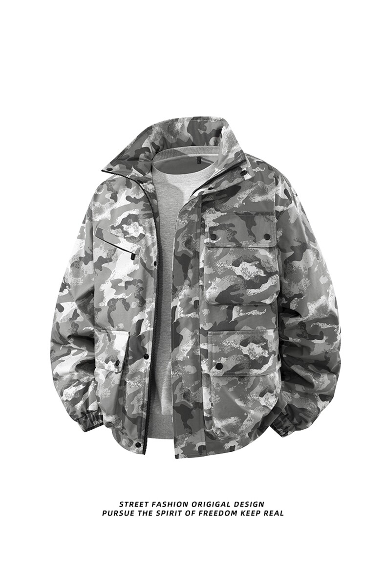 3D立体新款冬多口袋户外机能休闲棉衣外套A436-W995-P95138,男装棉衣,电商A436