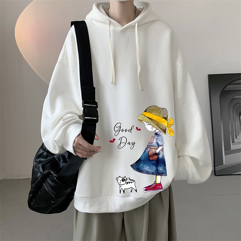 连帽卫衣男大码胖子帽衫大号运动服WY2415-P35图片