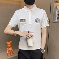 PL050-特P40polo衫男夏季潮牌新款学生个性飞行短袖t恤男休闲上衣，男装T恤，电商D310B-1