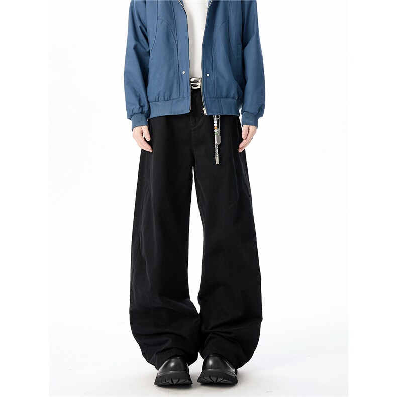 XT091秋冬高品300g平纹面料褶位背面拼接弯刀休闲裤(P58X98)6,男装休闲裤,电商C315