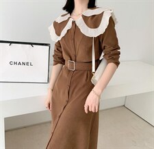 三色三码秋款连衣裙，女装连衣裙，票意情