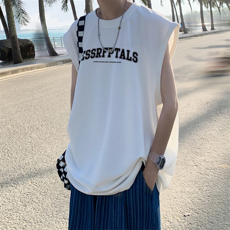量大优可提供视频2024夏美式无袖背心HD019-1-BX24257-P18,男装背心/马甲,电商019-1