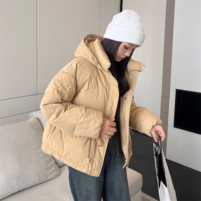 时尚新款冬季连帽羽绒服修身显瘦保暖外套,女装羽绒服,阿舍尔精品