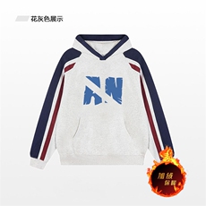 藏青色拼白灰（加绒）