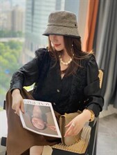 钩花镂空开衫，其它，时代公主