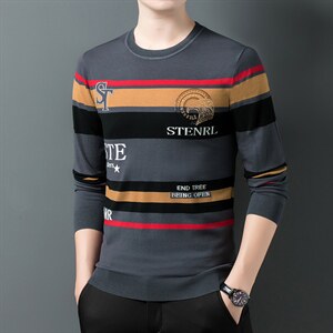 BJ1203钱塘2020-2春秋新款百搭时尚休闲中青年男士长袖毛衣P72图片