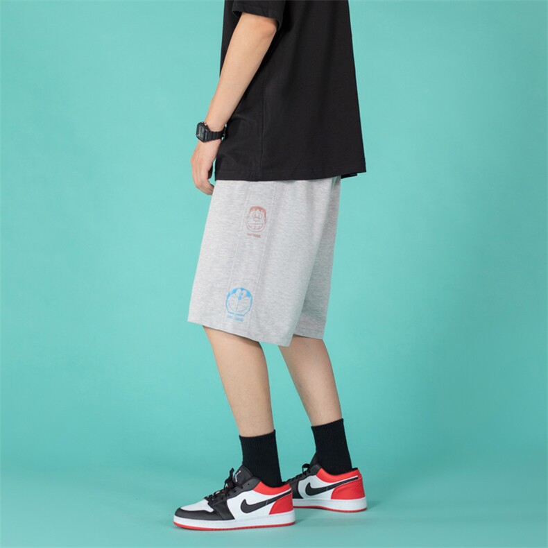 休闲短裤男运动春夏季韩版潮流宽松直筒港风外穿A161-2-D0641-P40,男装休闲裤,电商A161-2
