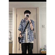 长袖衬衫女夏衬衣宽松长袖上衣小众别致小衫C118网络图，男装衬衫，星座1116A（原606A-3）