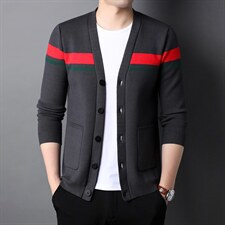 HPN-A009男士2023年秋季新款长袖针织开衫青年休闲外套服装P75，男装针织衫/毛衣，电商B360