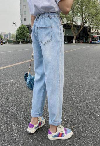 浅色破洞老爹裤，女装，可家 cutiesister