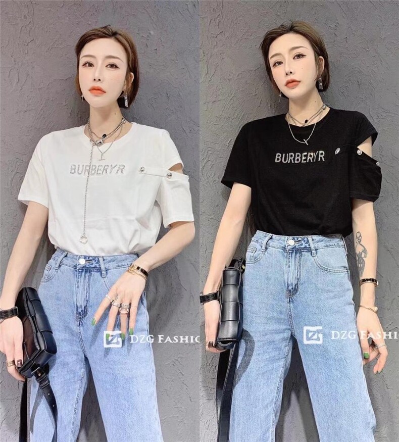 短袖，女装，时尚组合