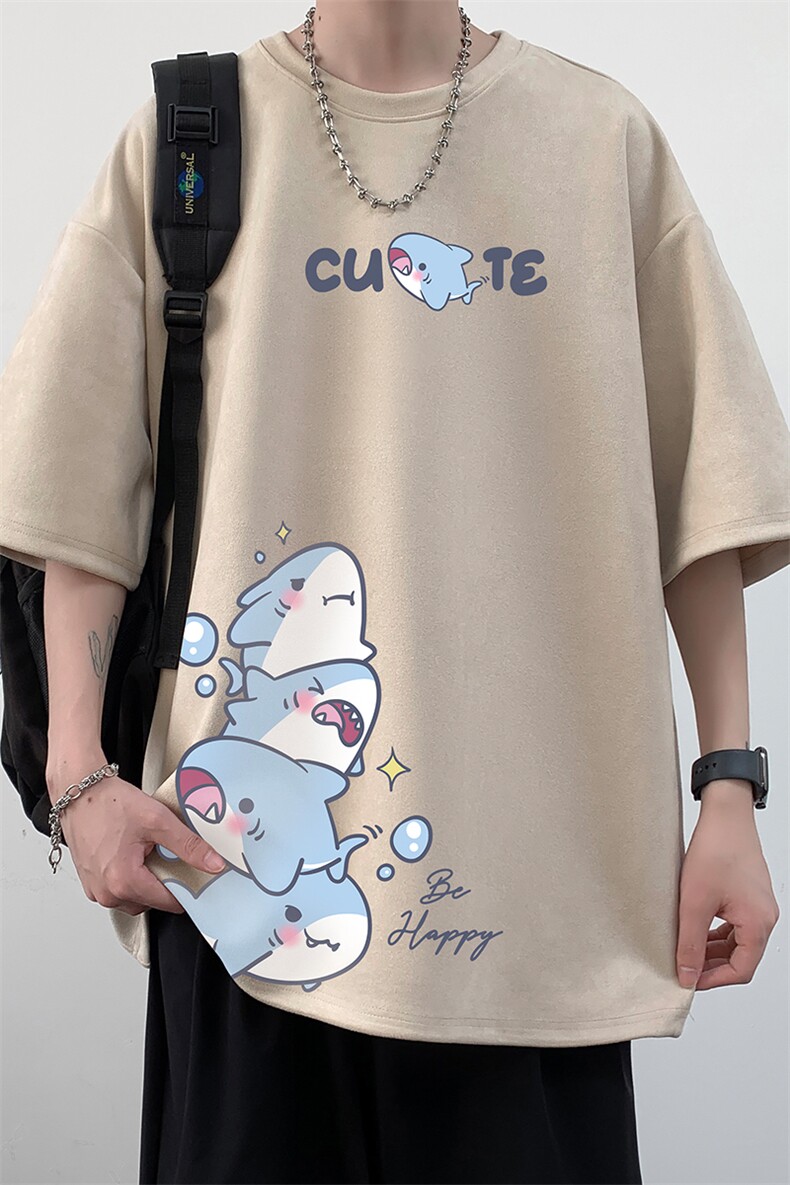 麂皮绒短袖t恤男大码半袖男JD82432-P25,男装T恤,电商A040