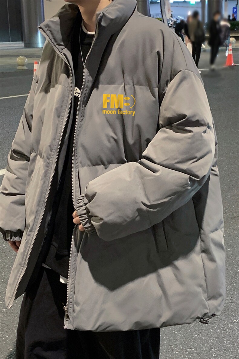 港风秋冬新款保暖立领宽松棉服外套男MY62033P115控138,男装棉衣,电商A268A