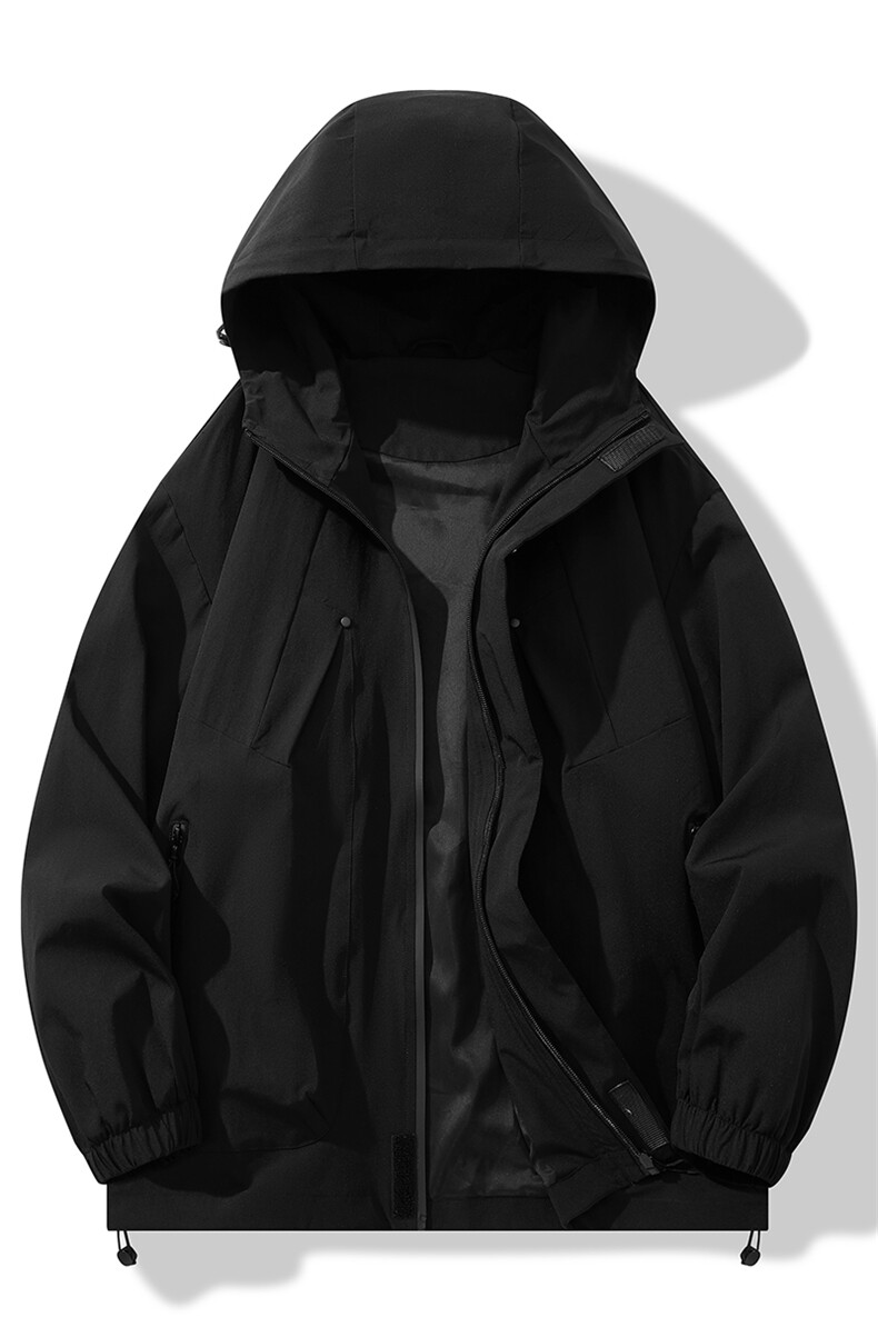 白底春秋季连帽夹克工装休闲潮流运动冲锋衣男外套上衣JK2373-P70,男装夹克,星座717