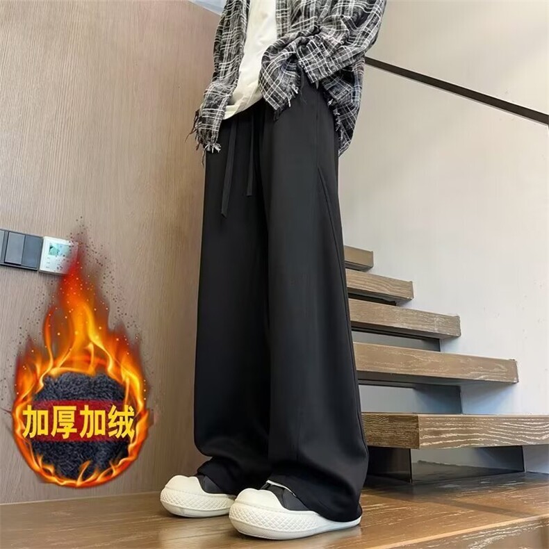 【002】5卫裤加绒加厚宽松直筒裤休闲拖运动裤A079-S50-P36,男装休闲裤,电商A079
