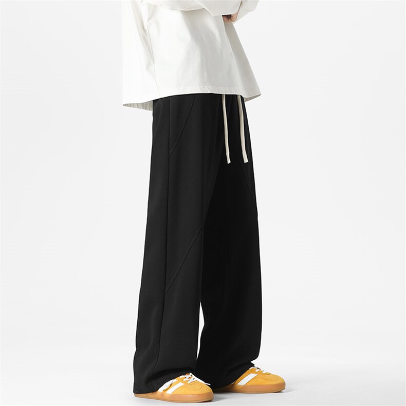 GENIOLAMODE美式潮牌弯刀休闲裤男士秋季2025新款青少年运动卫裤,男装休闲裤,星座717