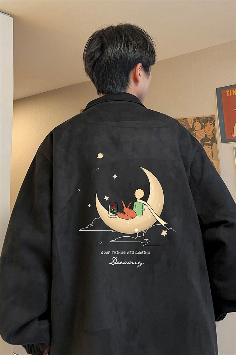 麂皮绒夹克男大码立领褂子外套JK85416-P68加绒款-P78,男装夹克,电商A040