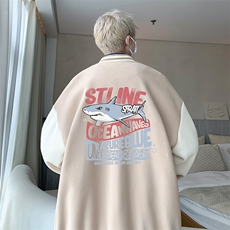 摇粒绒棒球服男大码开衫卫衣男夹克BF86331-P65，男装夹克，电商A040