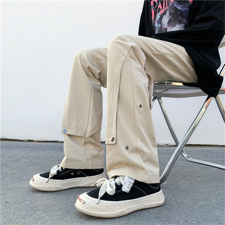 春季新款百搭直筒休闲长裤男韩版潮流ins纯色工装裤K6054-P40,男装休闲裤,星座512-2