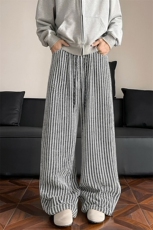 现货A2212TP38控68-秋季新款慵懒风鱼骨纹休闲裤子男宽松直筒裤，男装休闲裤，电商B241