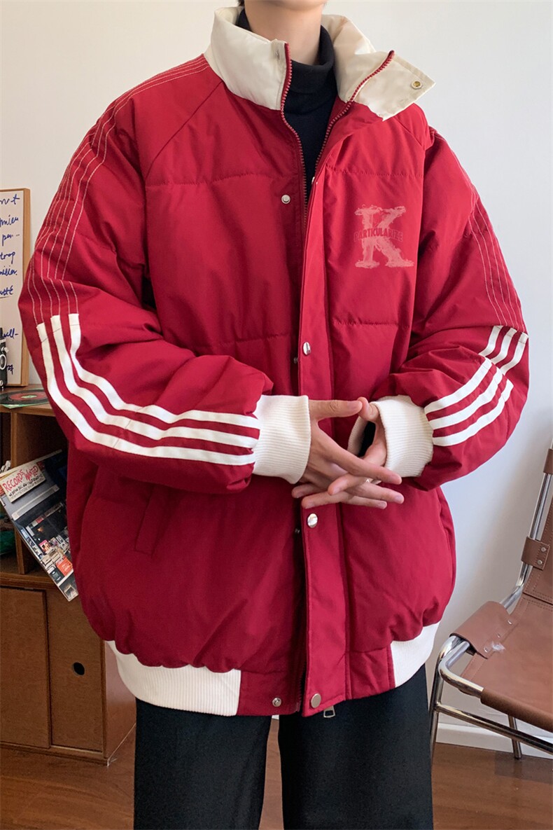 ！2024冬季新款男士立领棉服撞色情侣棉衣外套MY202特P80,男装棉衣,电商B220