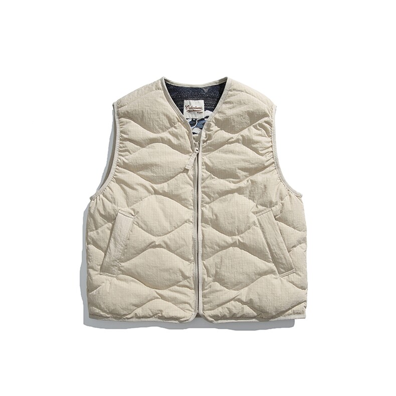 2025冬季新款男日系潮牌白鸭绒羽绒服加厚马甲棉衣YR58-F178,男装羽绒服,电商A101（原外27）