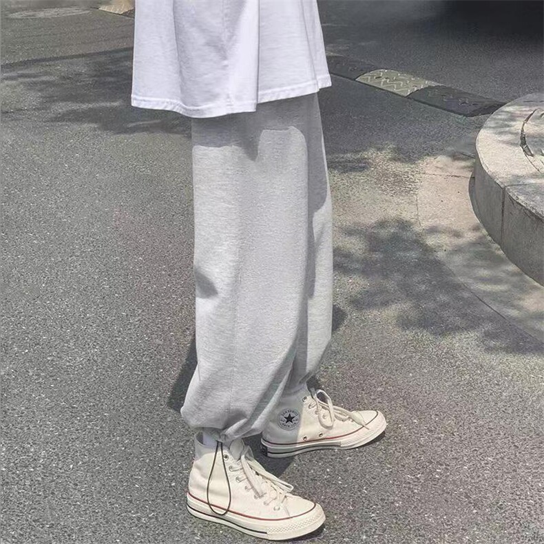 2023春尚新大货运动裤男宽松抽绳束脚裤韩版潮流阔腿休闲卫裤063,男装休闲裤,星座1905A（原电商B343）