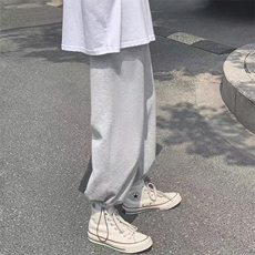 2023春尚新大货运动裤男宽松抽绳束脚裤韩版潮流阔腿休闲卫裤063，男装休闲裤，星座1905A（原电商B343）