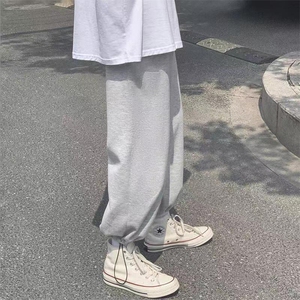 2023春尚新大货运动裤男宽松抽绳束脚裤韩版潮流阔腿休闲卫裤063