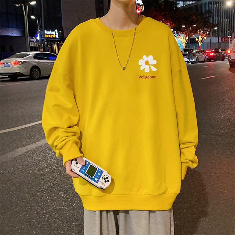 S6059-P28加绒款-P33秋季圆领卫衣男大码韩版宽松长袖外套,男装卫衣,电商A040