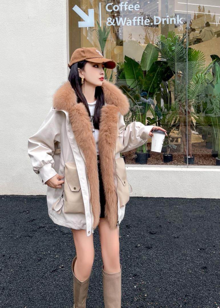 冬装狐狸毛派克服，其它，贻思茗