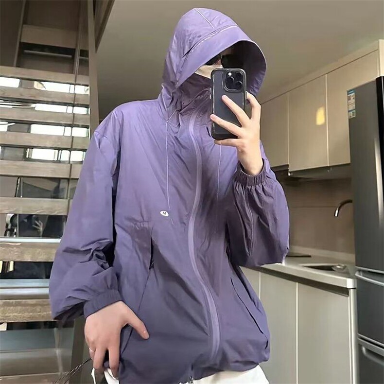 山系机能冲锋衣男夏轻薄款户外速干防晒皮肤衣服夹克外套WL97-p45,男装防晒衣,星座1008