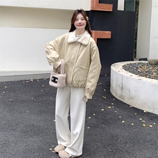 新款现货主推蛋白皮羽绒内胆皮衣9933-P235-K358，女装羽绒服，2C129
