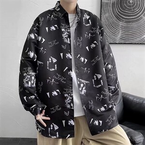 长袖衬衫春款男港风潮流SY103P28图片