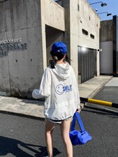 搭配针织连帽卫衣，女装卫衣/绒衫，百变诱惑(6F)