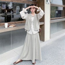 宫廷三件套马甲十衬衣十裙子三件套套裙2C267-118-P205-K295图片