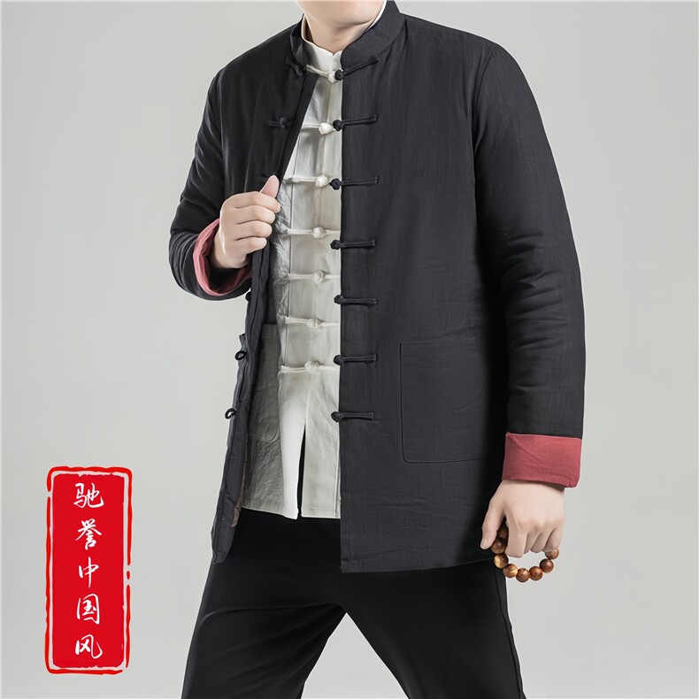 现货高品质冬季风男装保暖棉衣唐装加厚大码外套8685-P185,男装棉衣,星座1105-3