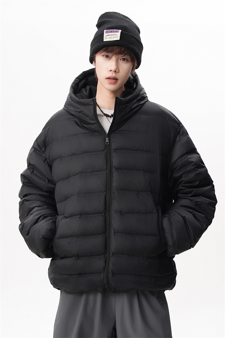90白鸭绒轻薄保暖连帽大码排骨羽绒服男女同款M-5XL225-2-Y215,男装羽绒服,星座225-2