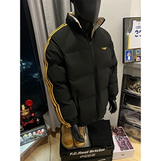 秋冬新款港风条纹刺绣立领保暖棉服面包服XZ213-MY5529-P98控128，男装夹克，星座213