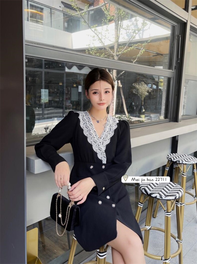 秋季连衣裙，女装连衣裙，美巾涵