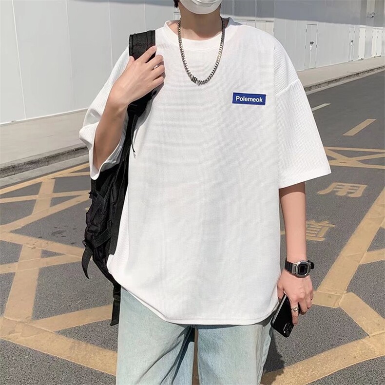 男圆领T恤宽松短袖T72P23图片