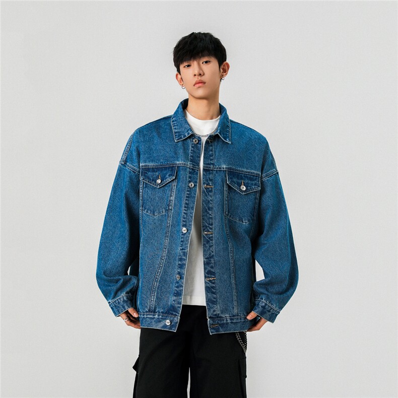 2025款抖音品质牛仔夹克宽松韩版工装潮流水洗外套N999/P98,男装工装外套,星座202