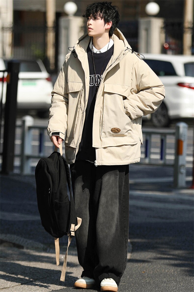 冬上新学生加棉加厚棉服休闲连帽棉衣外套男女8318-P130控价178,男装棉衣,电商A441-1