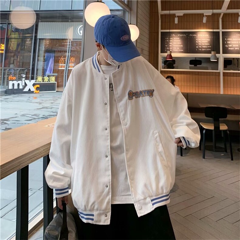 美式棒球服男秋季oversize日系ins潮牌夹克宽松运动外套JK841-P50,男装夹克,星座1008