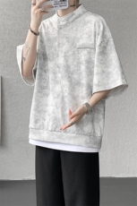 可拆开卖！立领POLO衫短袖t恤套装男生休闲运动青少年搭配帅气夏，男装T恤，电商B312