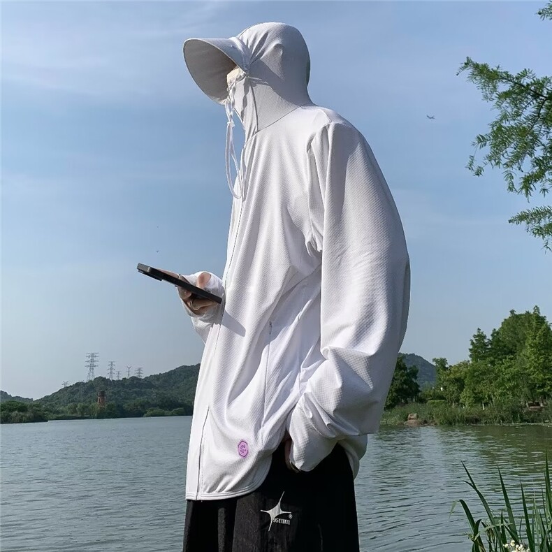 夏季防晒衣男2023新款防紫外线薄款透气防晒服户外钓鱼外套P38,男装夹克,星座1116-2