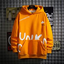网格字母印花连帽男士卫衣秋季百搭青年套头衫A090-WY50p65限88，男装卫衣，电商A089-1