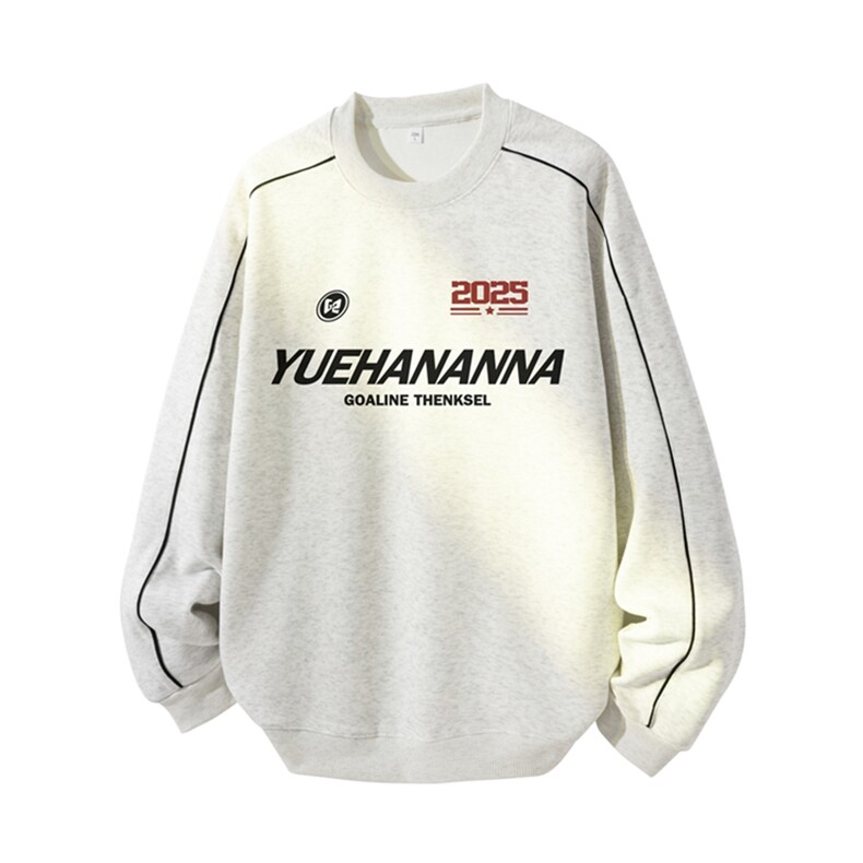 得物供货、复合重磅420克现货圆领卫衣宽松HD019-1-YLT25266-P35图片