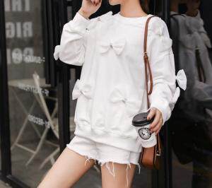 「现货」秋季新款立体蝴蝶结钉珠卫衣，女装卫衣/绒衫，mumu.story