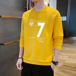 卫衣男潮ins宽松秋季圆领外套休闲日系衣服潮流DF113T图片